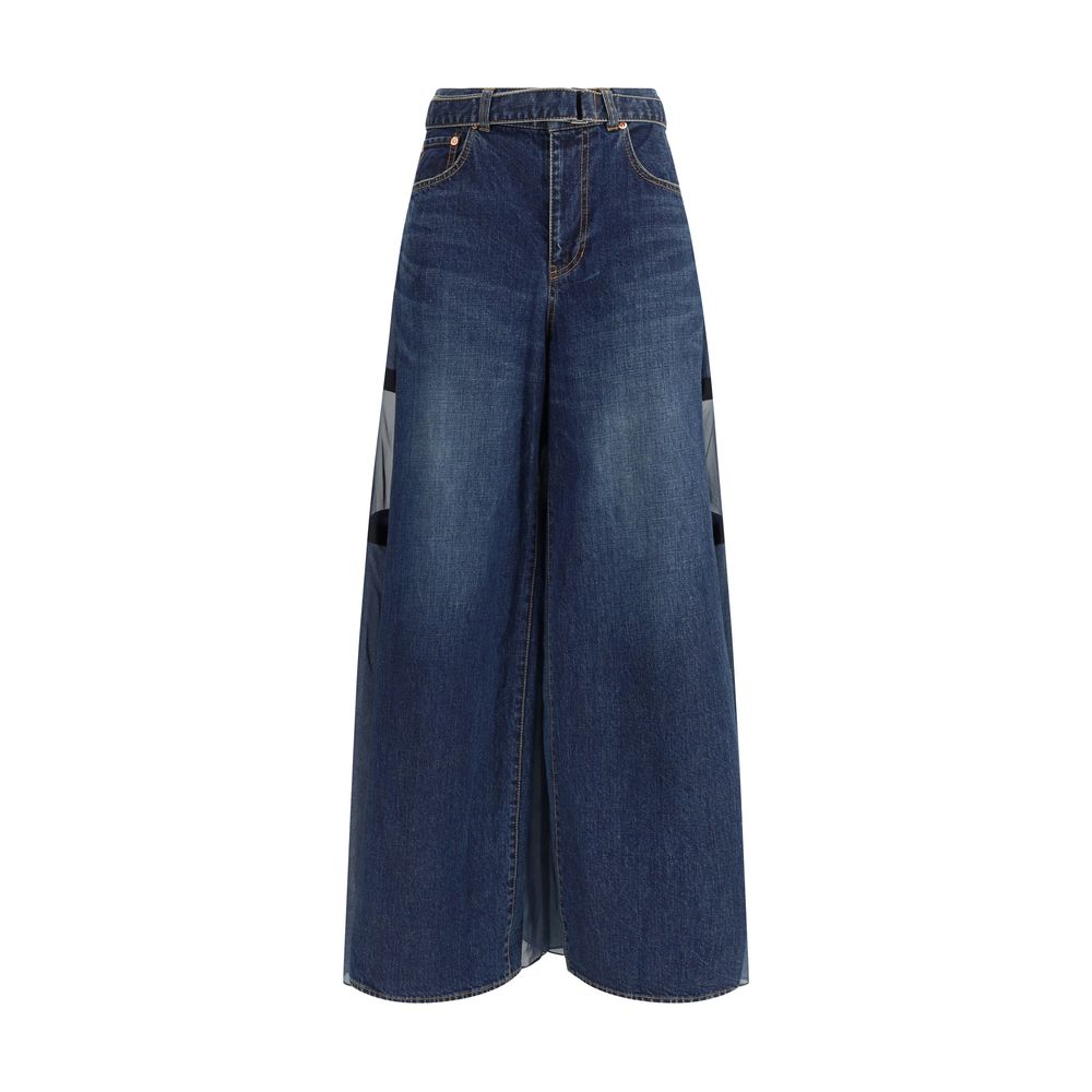 Sacai Denim Pants with liner back
